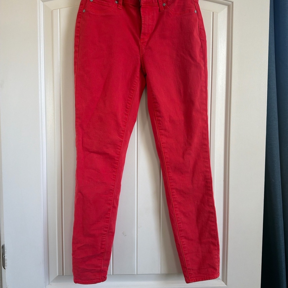 Articles Of Society Vibrant Red Skinny Jeans